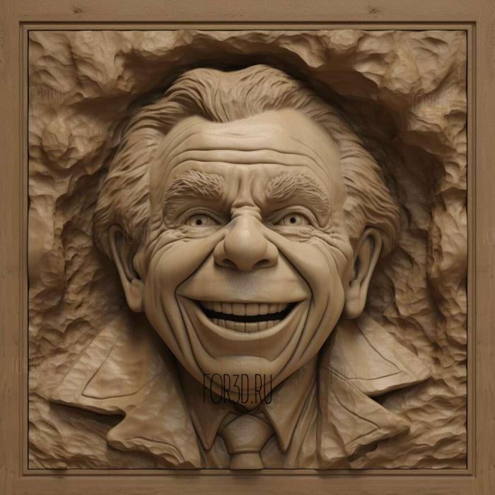 Warwick Davis 1 stl model for CNC